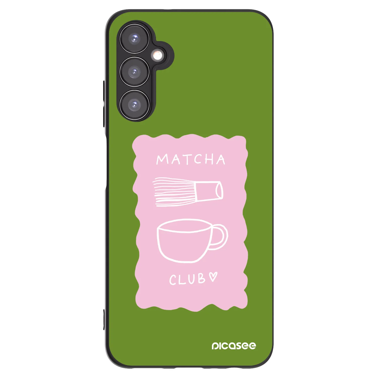 Picasee Μαύρη θήκη σιλικόνης για Samsung Galaxy A05s A057G - Matcha club