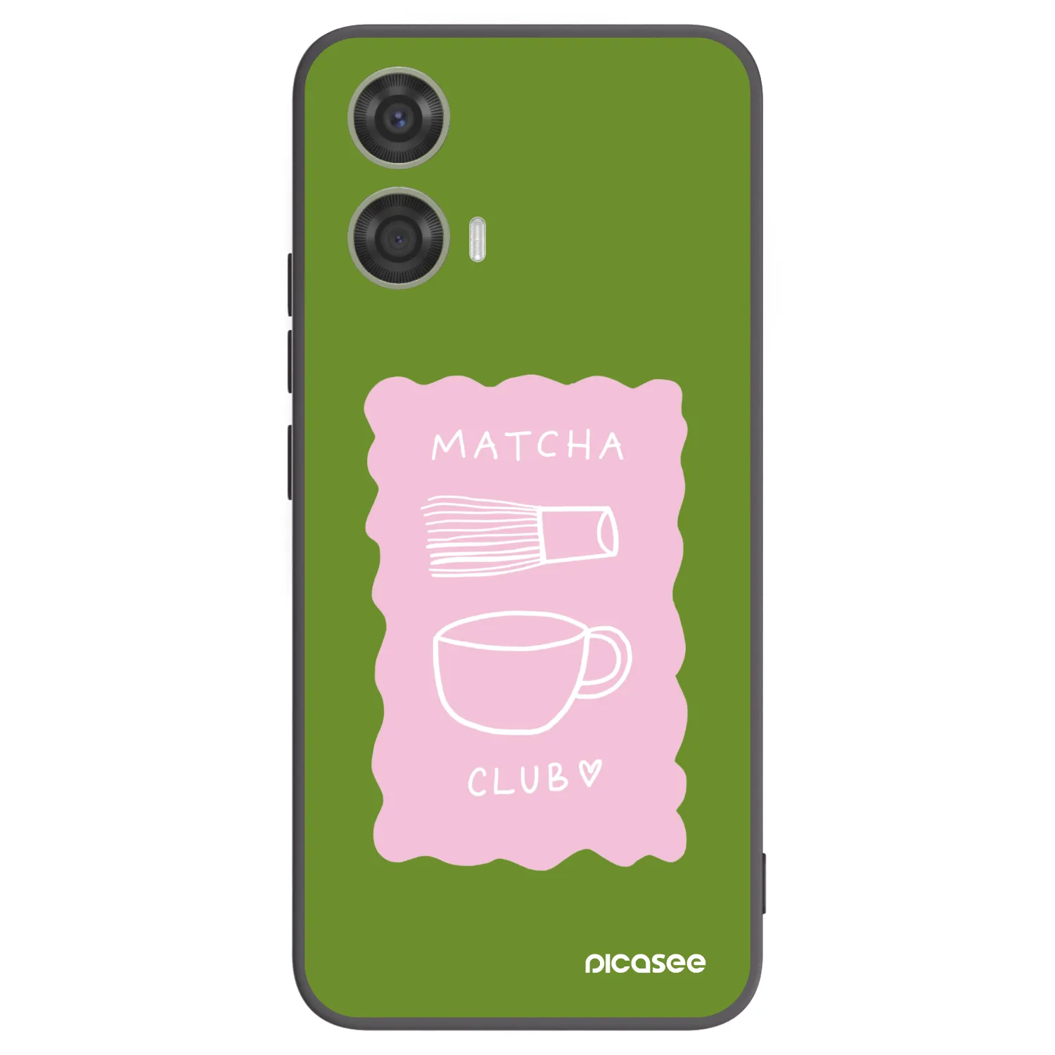 Picasee Μαύρη θήκη σιλικόνης για Motorola Moto G24 - Matcha club