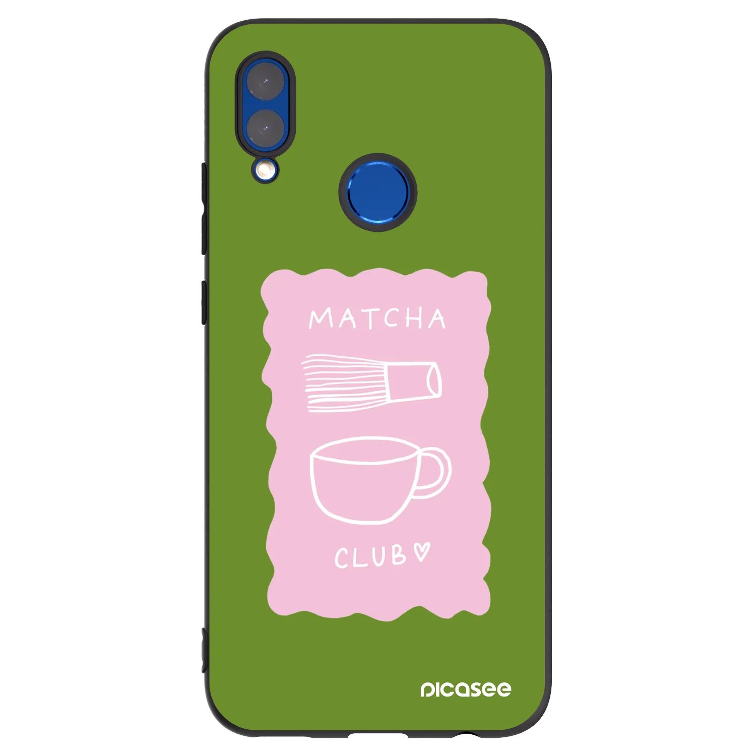 Picasee Μαύρη θήκη σιλικόνης για Huawei P Smart 2019 - Matcha club