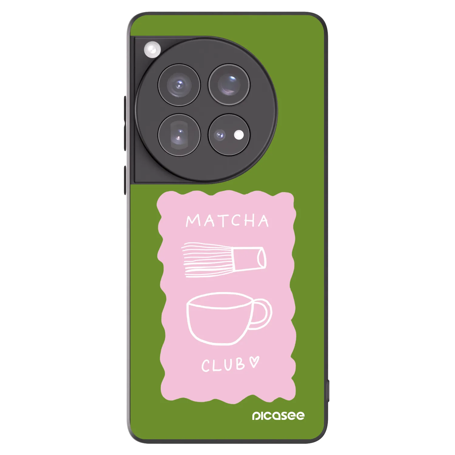 Picasee Μαύρη θήκη σιλικόνης για OnePlus 12 5G - Matcha club