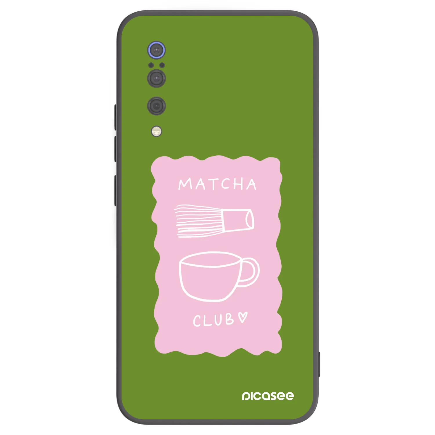 Picasee Μαύρη θήκη σιλικόνης για Xiaomi Mi 9 - Matcha club