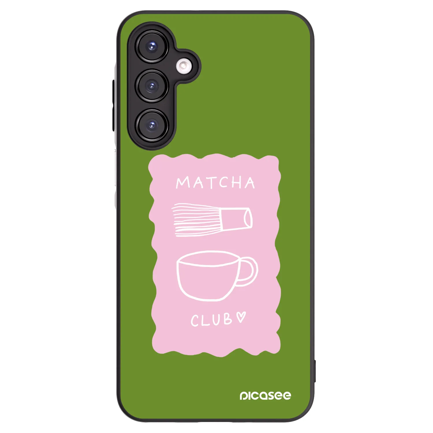Picasee Μαύρη θήκη σιλικόνης για Samsung Galaxy A16 5G - Matcha club
