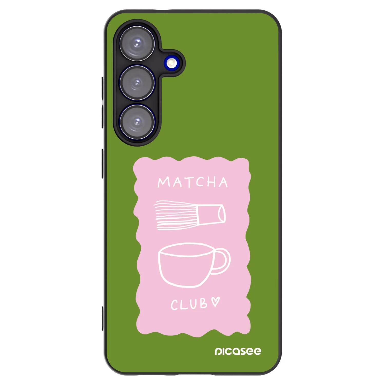 Picasee Μαύρη θήκη σιλικόνης για Samsung Galaxy S25 5G - Matcha club