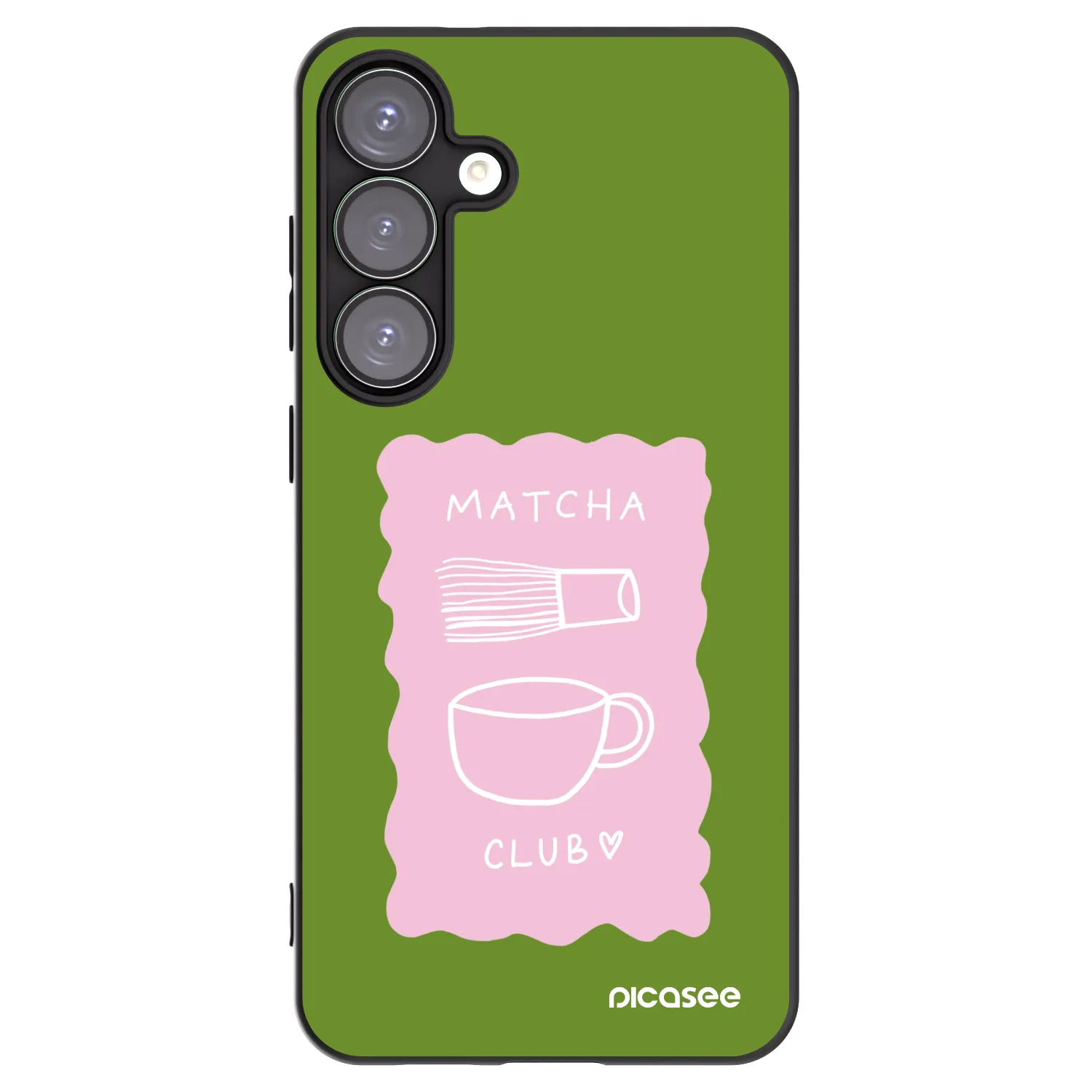 Picasee Μαύρη θήκη σιλικόνης για Samsung Galaxy S25+ 5G - Matcha club