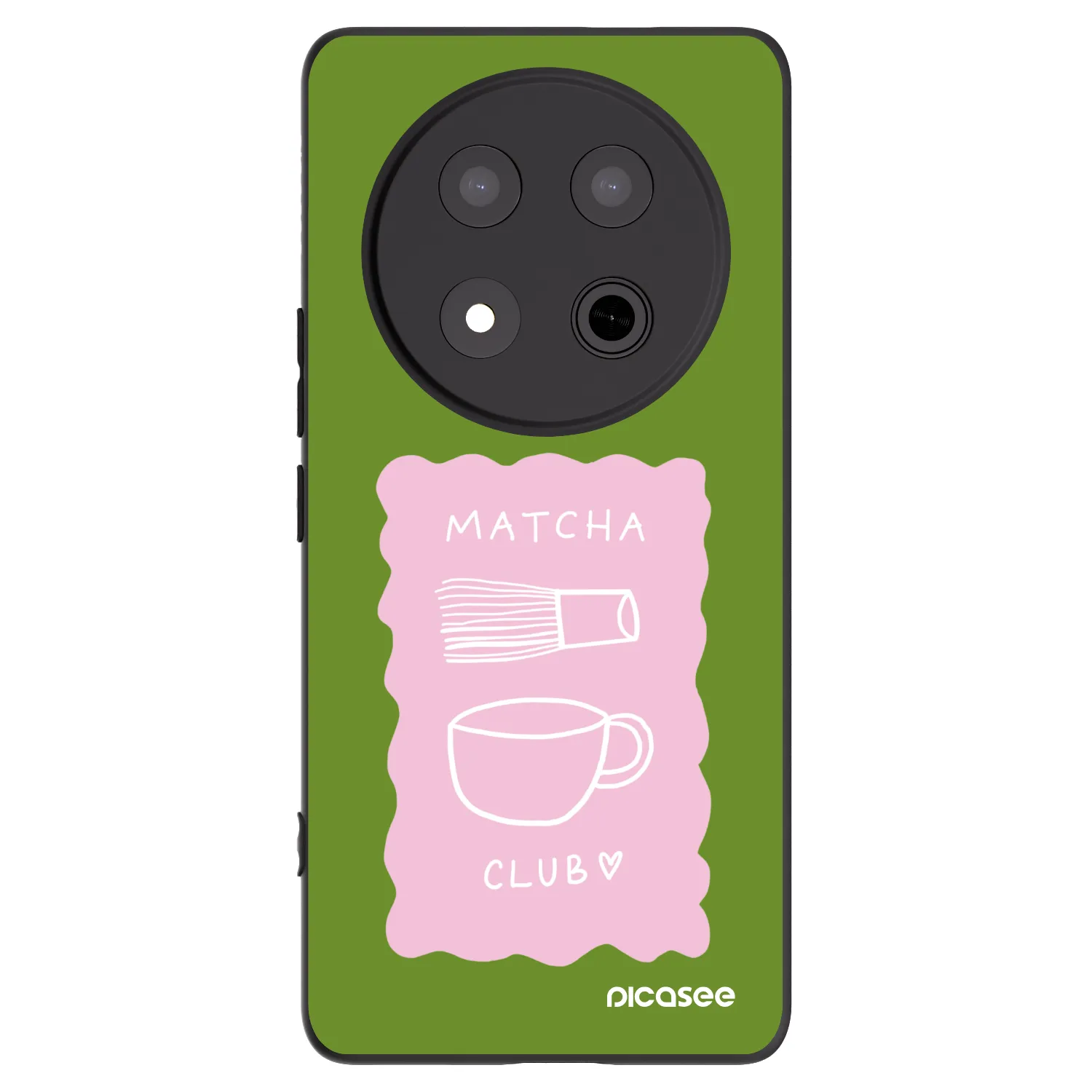 Picasee Μαύρη θήκη σιλικόνης για Honor Magic7 Lite 5G - Matcha club