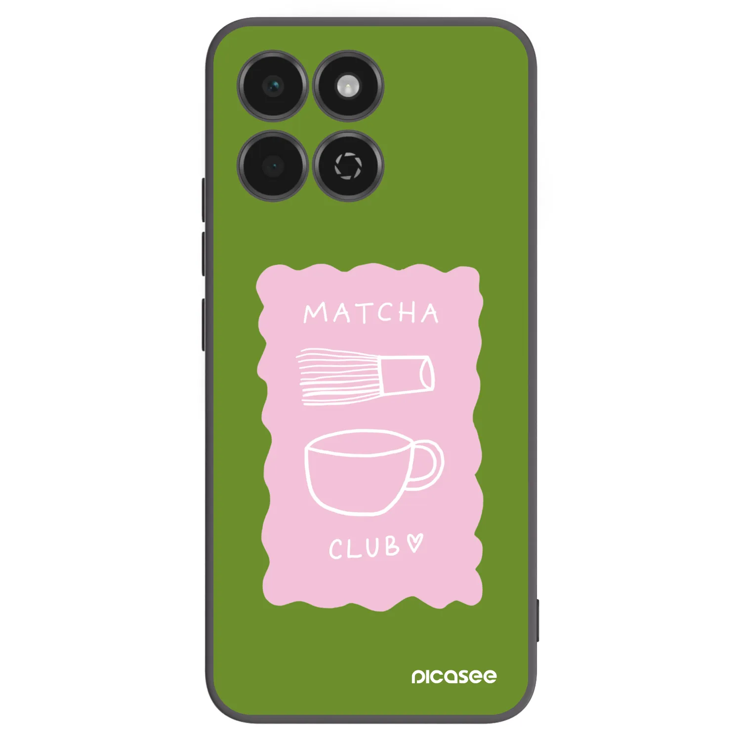 Picasee Μαύρη θήκη σιλικόνης για Honor 200 Smart 5G - Matcha club