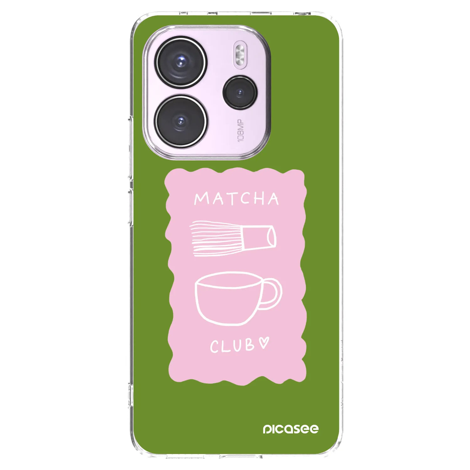 Picasee διαφανής θήκη σιλικόνης Xiaomi Redmi Note 14 4G - Matcha club