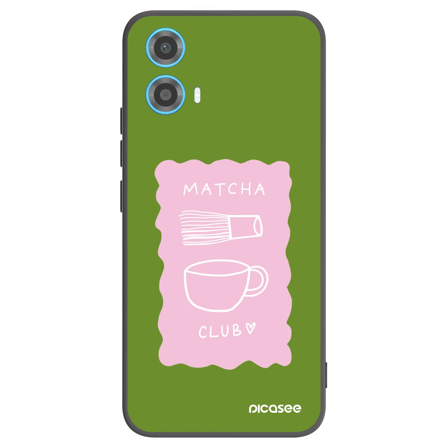 Picasee Μαύρη θήκη σιλικόνης για Motorola Moto G34 5G - Matcha club