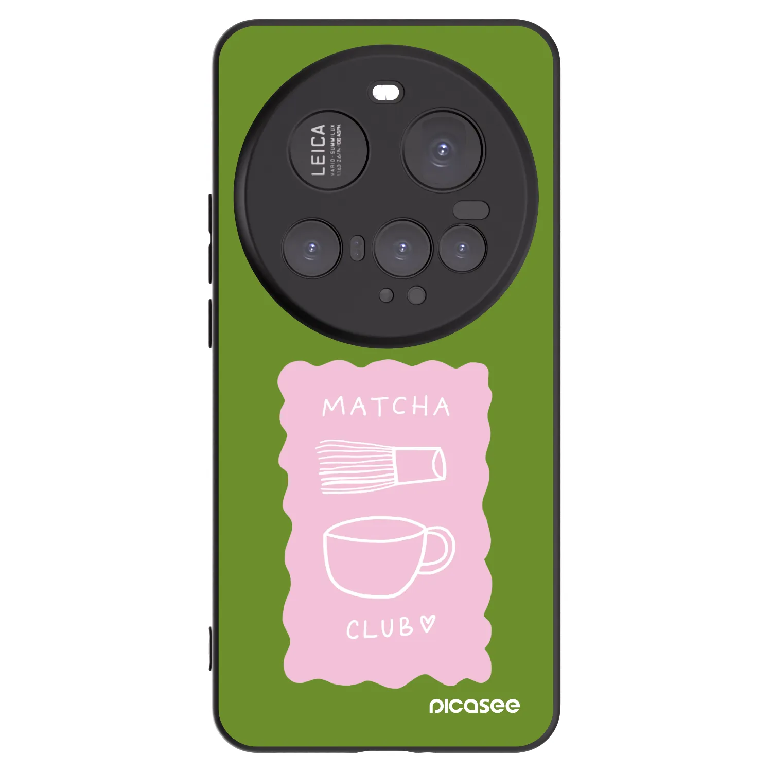 Picasee Μαύρη θήκη σιλικόνης για Xiaomi 15 Ultra - Matcha club
