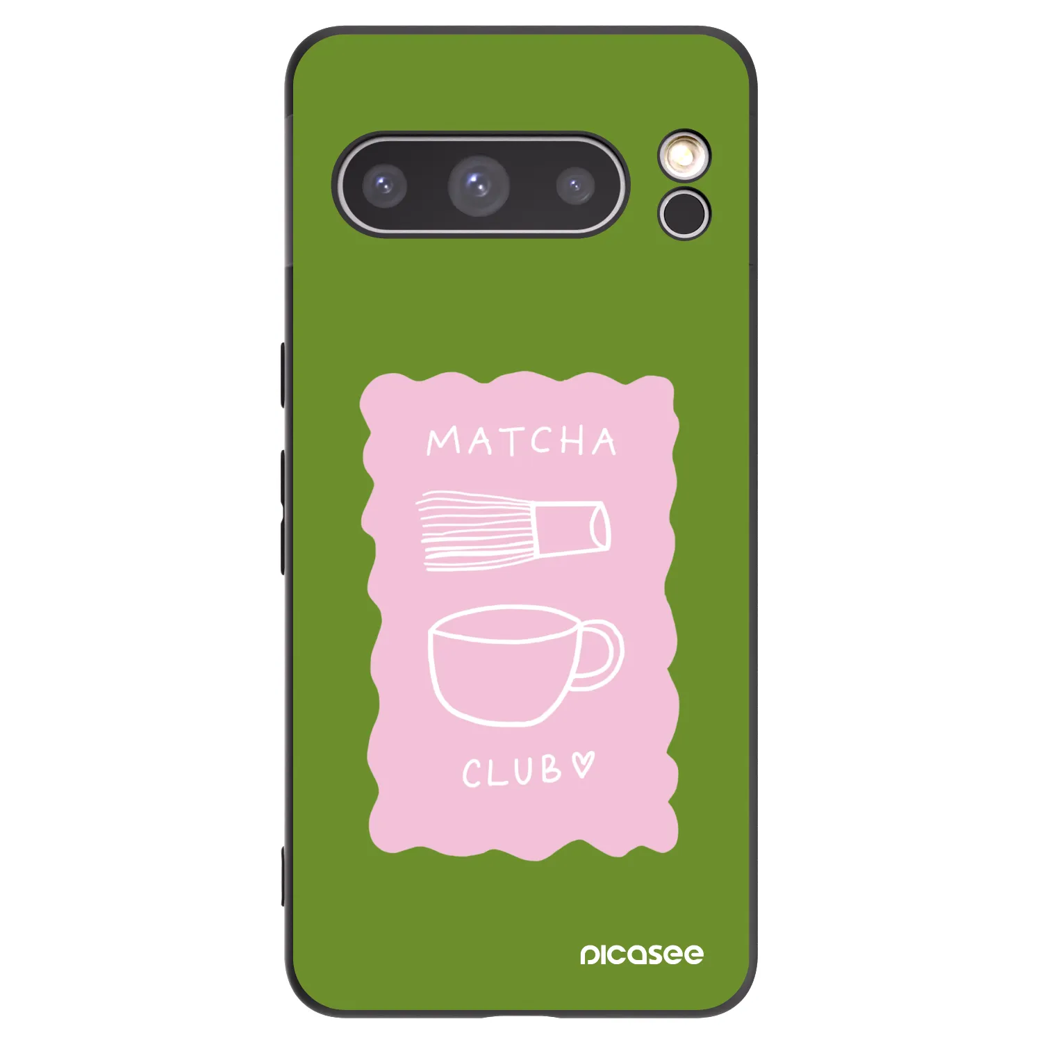 Picasee Μαύρη θήκη σιλικόνης για Google Pixel 8 Pro - Matcha club