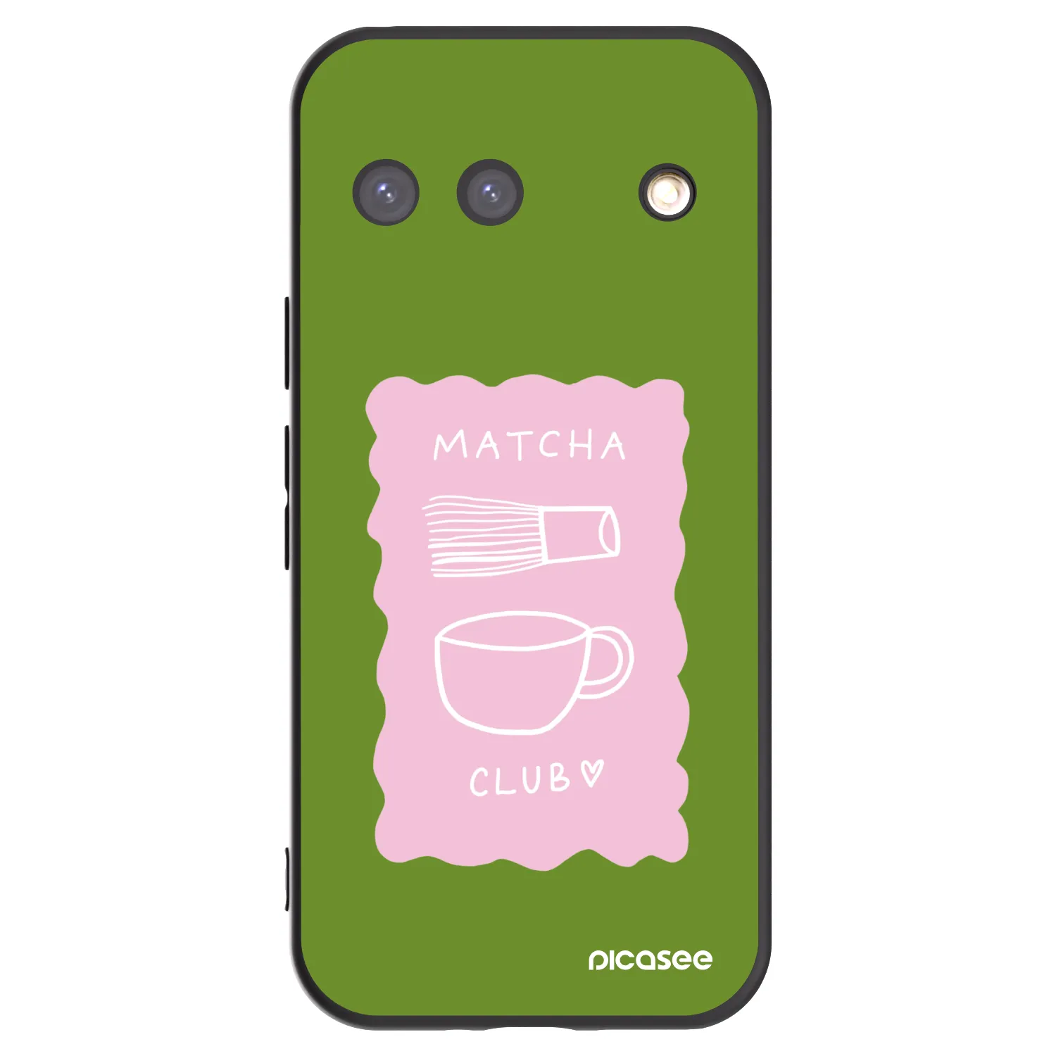 Picasee Μαύρη θήκη σιλικόνης για Google Pixel 9 - Matcha club