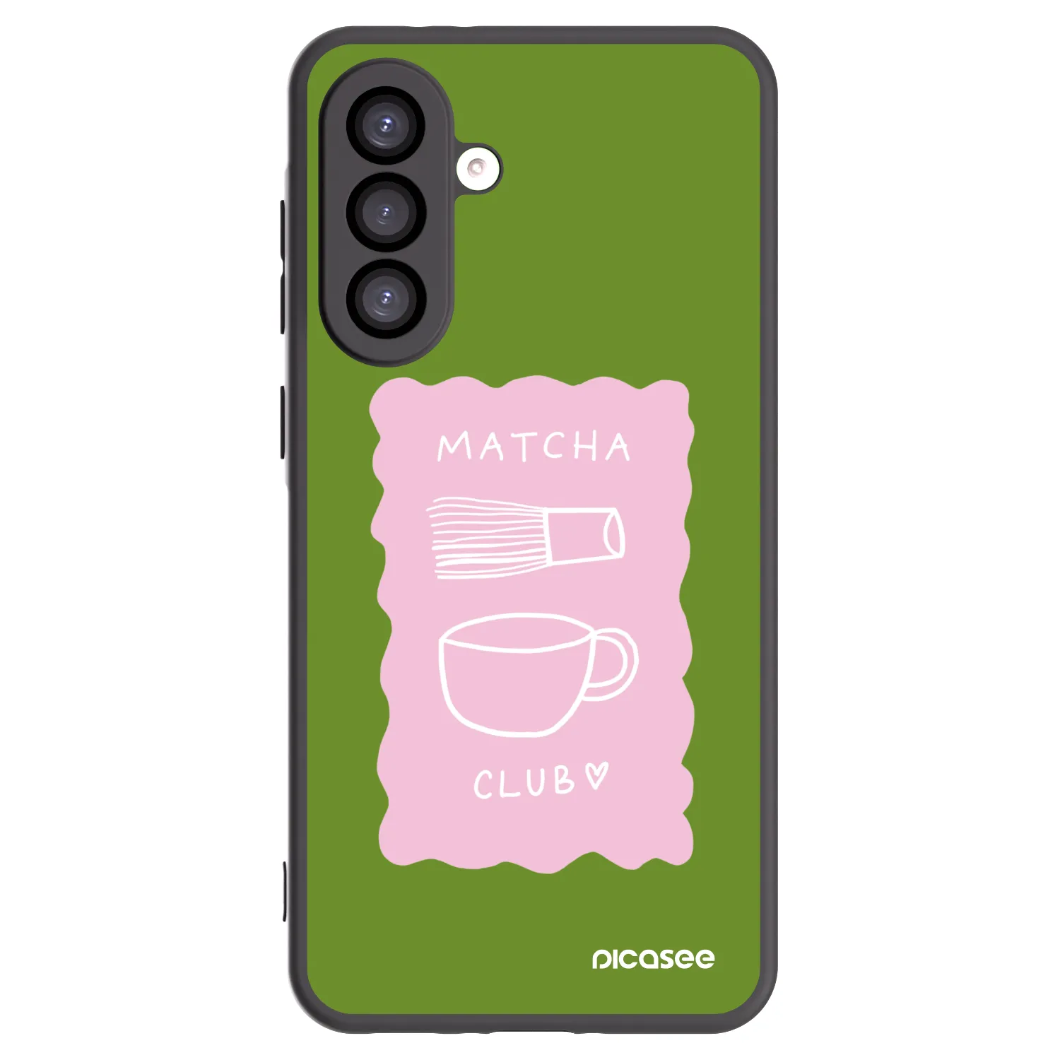 Picasee Μαύρη θήκη σιλικόνης για Samsung Galaxy A26 5G A266B - Matcha club