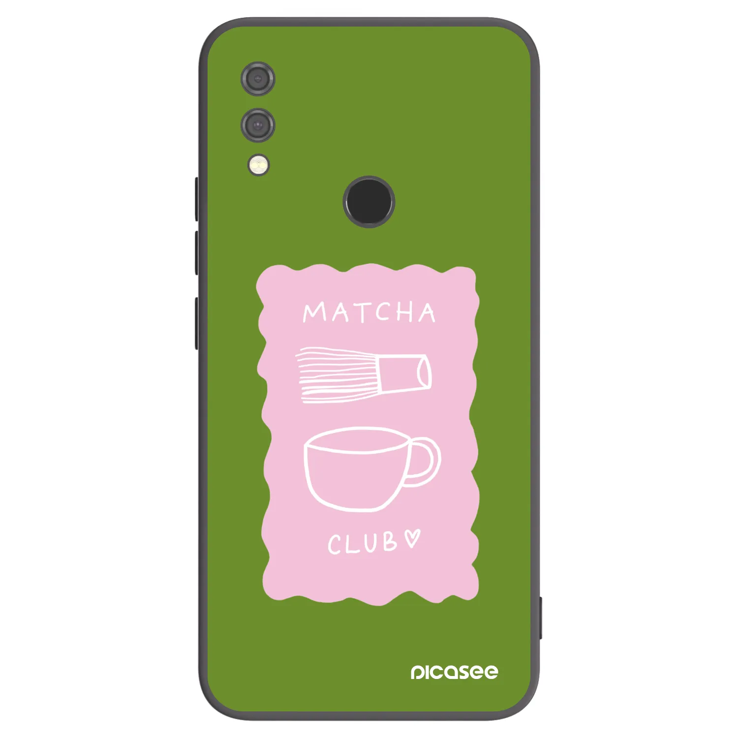 Picasee Μαύρη θήκη σιλικόνης για Xiaomi Redmi Note 7 - Matcha club