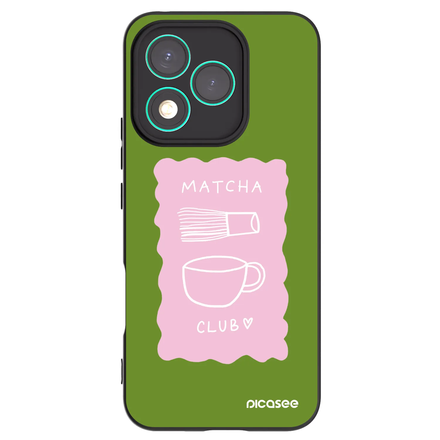 Picasee Μαύρη θήκη σιλικόνης για Honor 400 Lite 5G - Matcha club