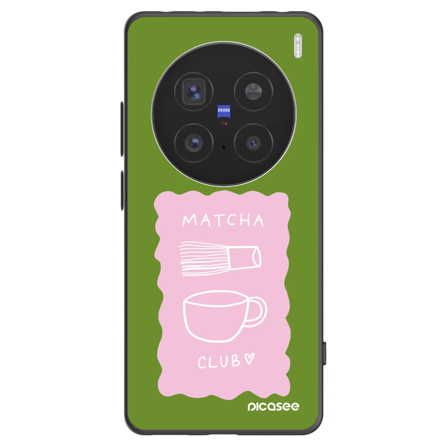 Picasee Μαύρη θήκη σιλικόνης για Vivo X200 Pro - Matcha club