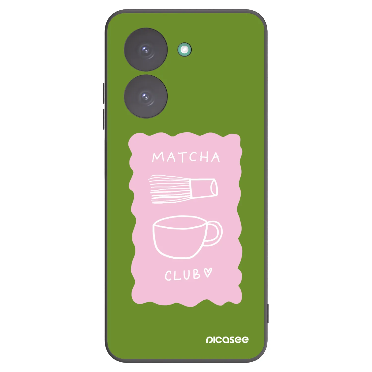 Picasee Μαύρη θήκη σιλικόνης για Xiaomi Redmi A5 - Matcha club