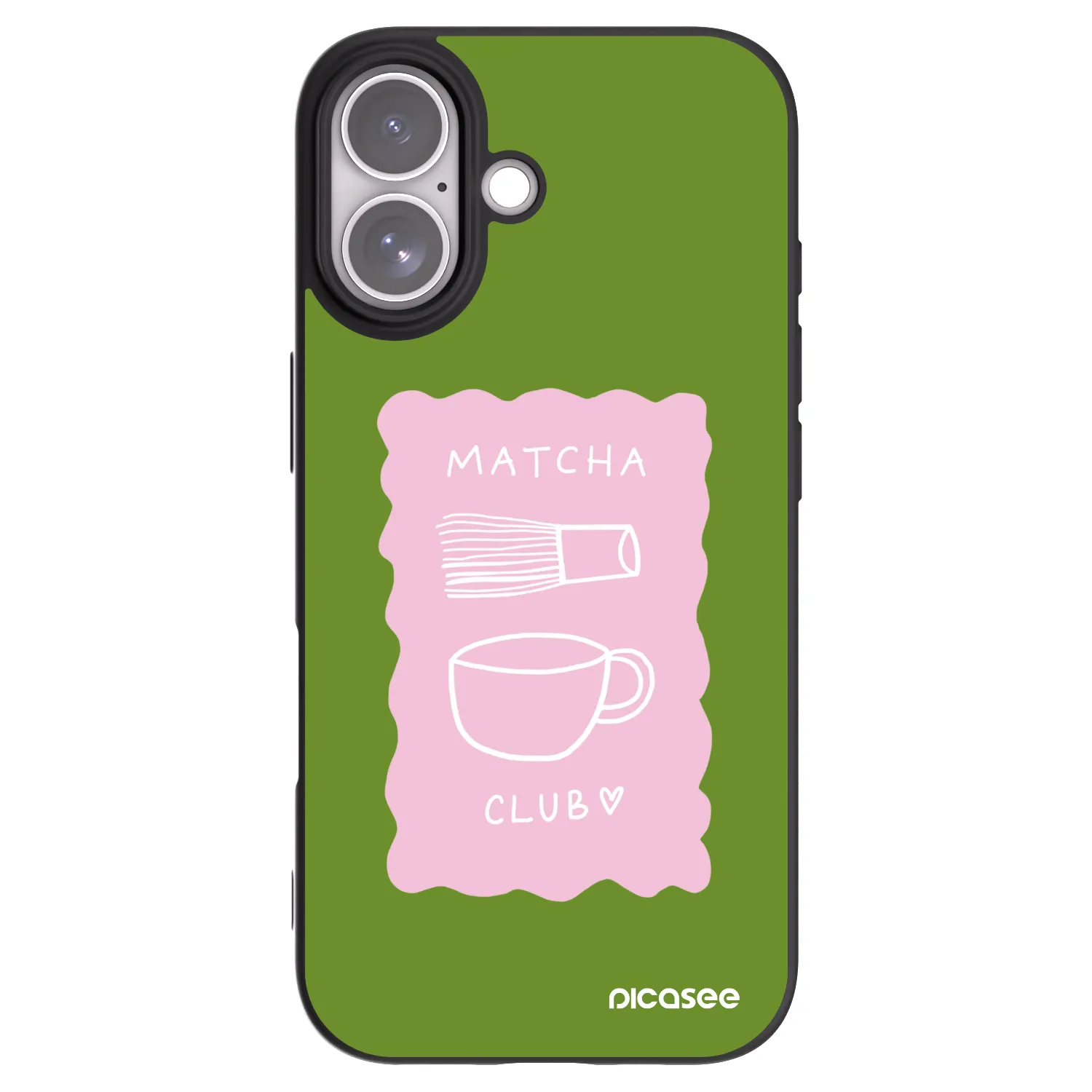 Picasee Μαύρη θήκη σιλικόνης για Apple iPhone 17 - Matcha club