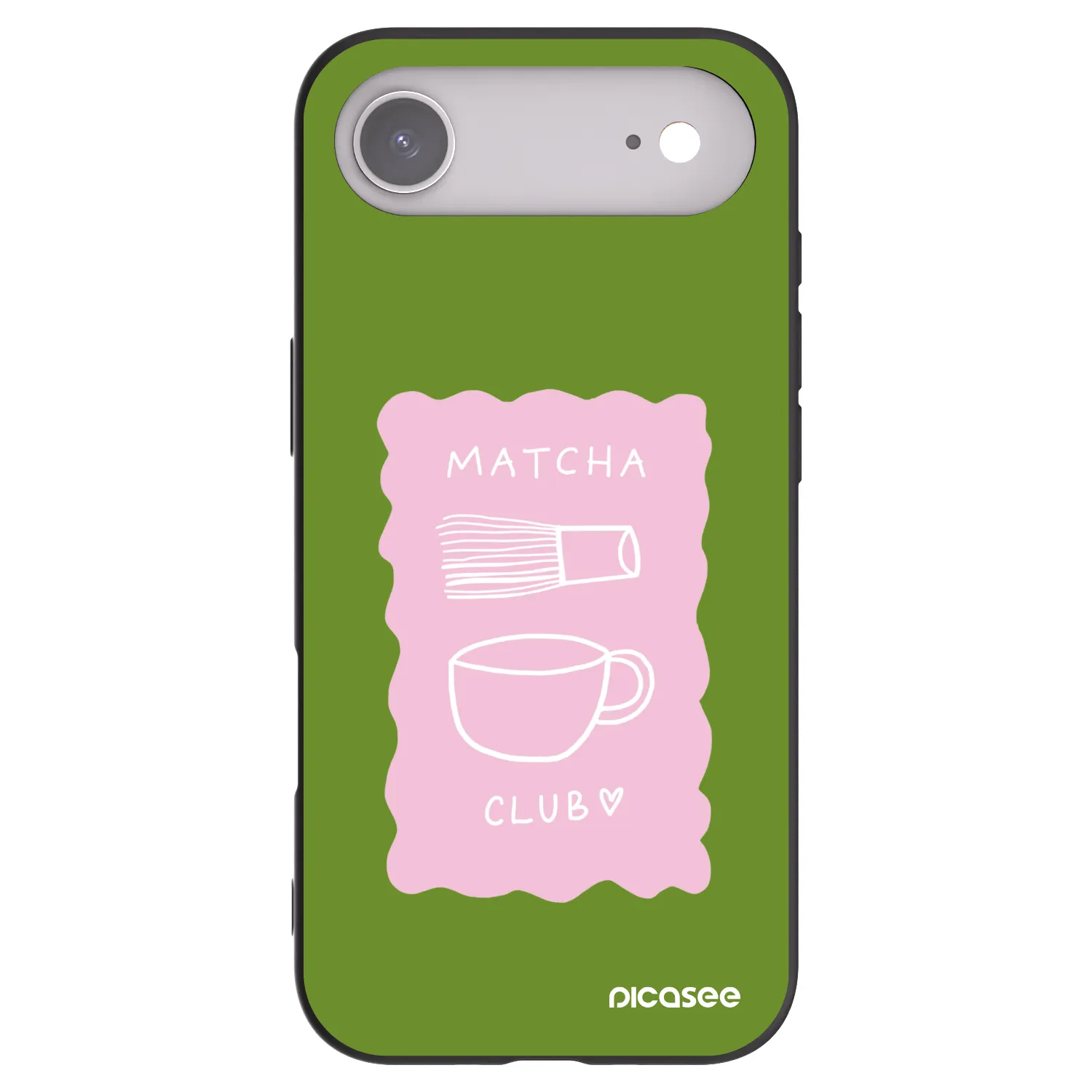 Picasee Μαύρη θήκη σιλικόνης για Apple iPhone Air - Matcha club