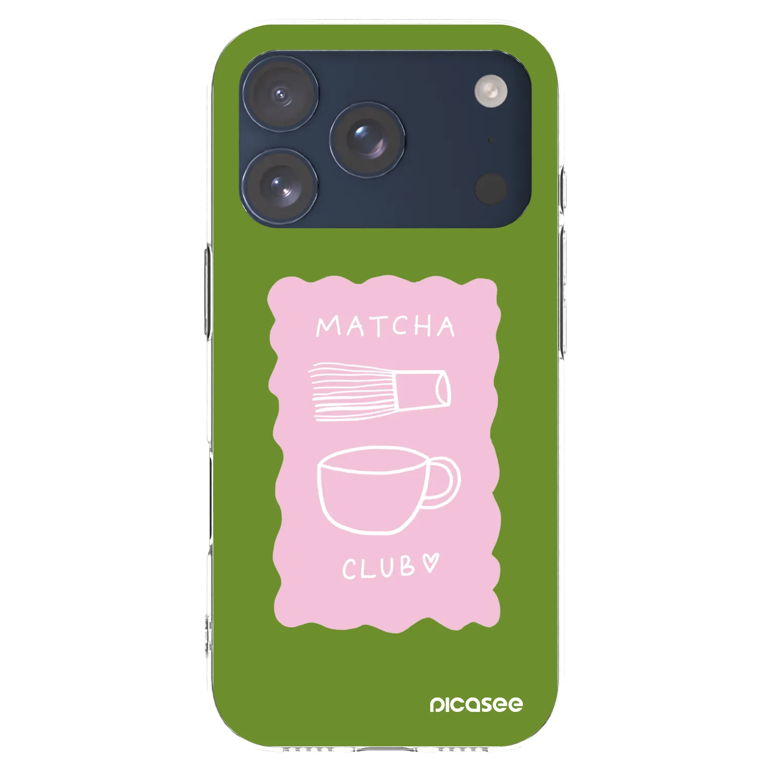 Picasee διαφανής θήκη σιλικόνης Apple iPhone 17 Pro - Matcha club