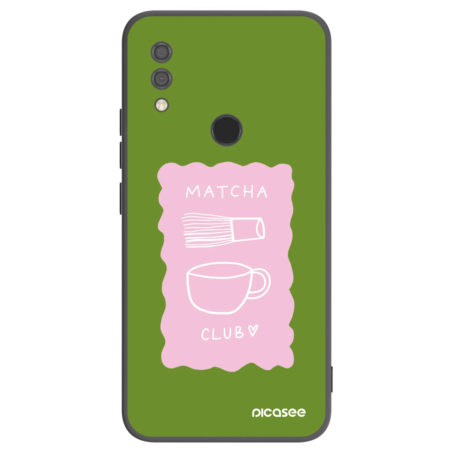 Picasee Μαύρη θήκη σιλικόνης για Xiaomi Redmi 7 - Matcha club