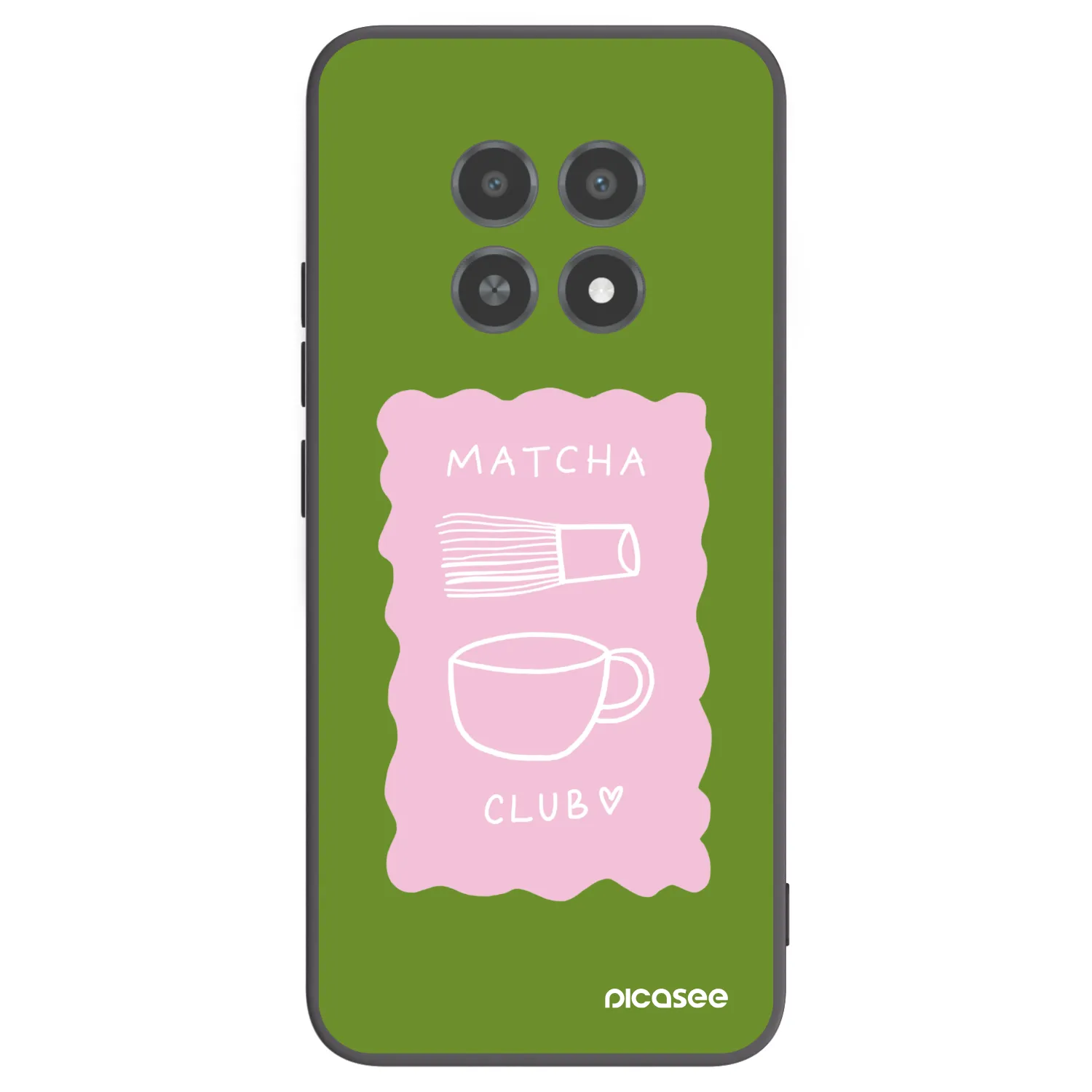 Picasee Μαύρη θήκη σιλικόνης για Realme 12X - Matcha club