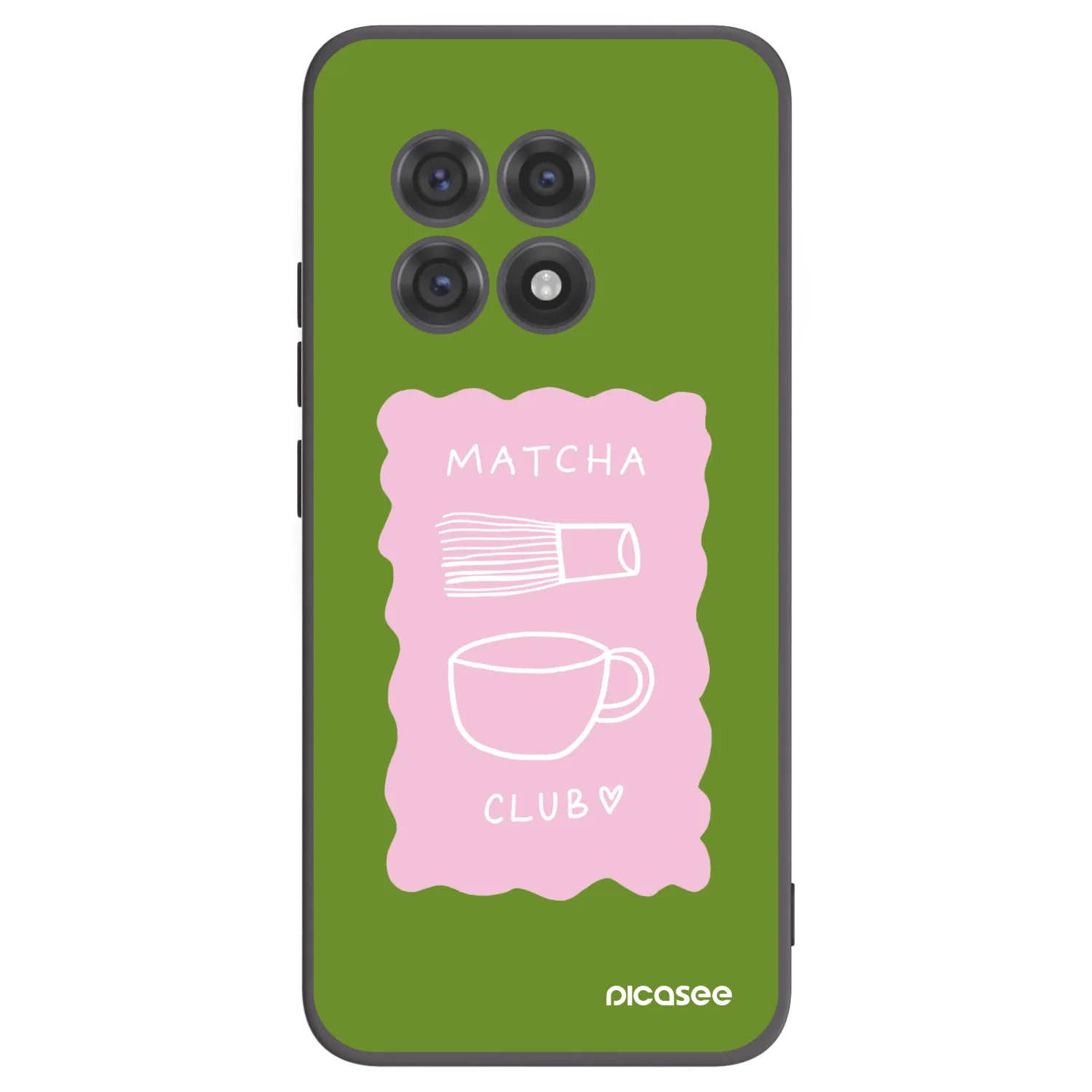 Picasee Μαύρη θήκη σιλικόνης για OnePlus 13R 5G - Matcha club