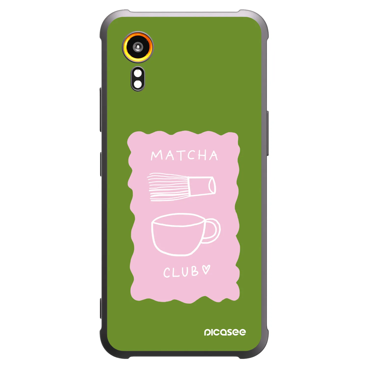 Picasee Μαύρη θήκη σιλικόνης για Samsung Galaxy Xcover 7 - Matcha club
