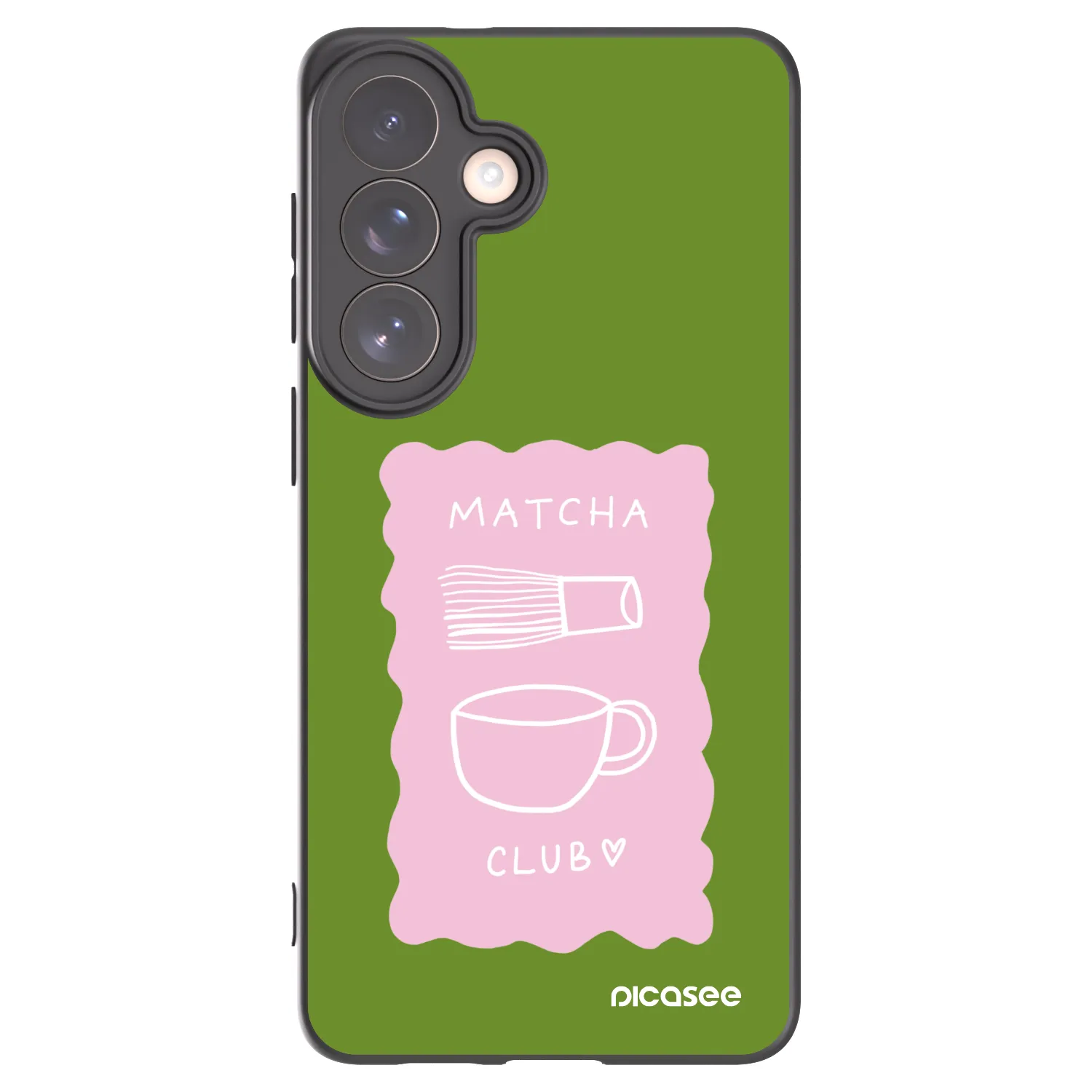 Picasee Μαύρη θήκη σιλικόνης για Samsung Galaxy S26+ - Matcha club