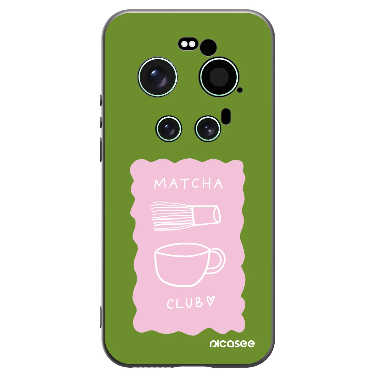 Picasee Μαύρη θήκη σιλικόνης για Xiaomi 17 Ultra - Matcha club
