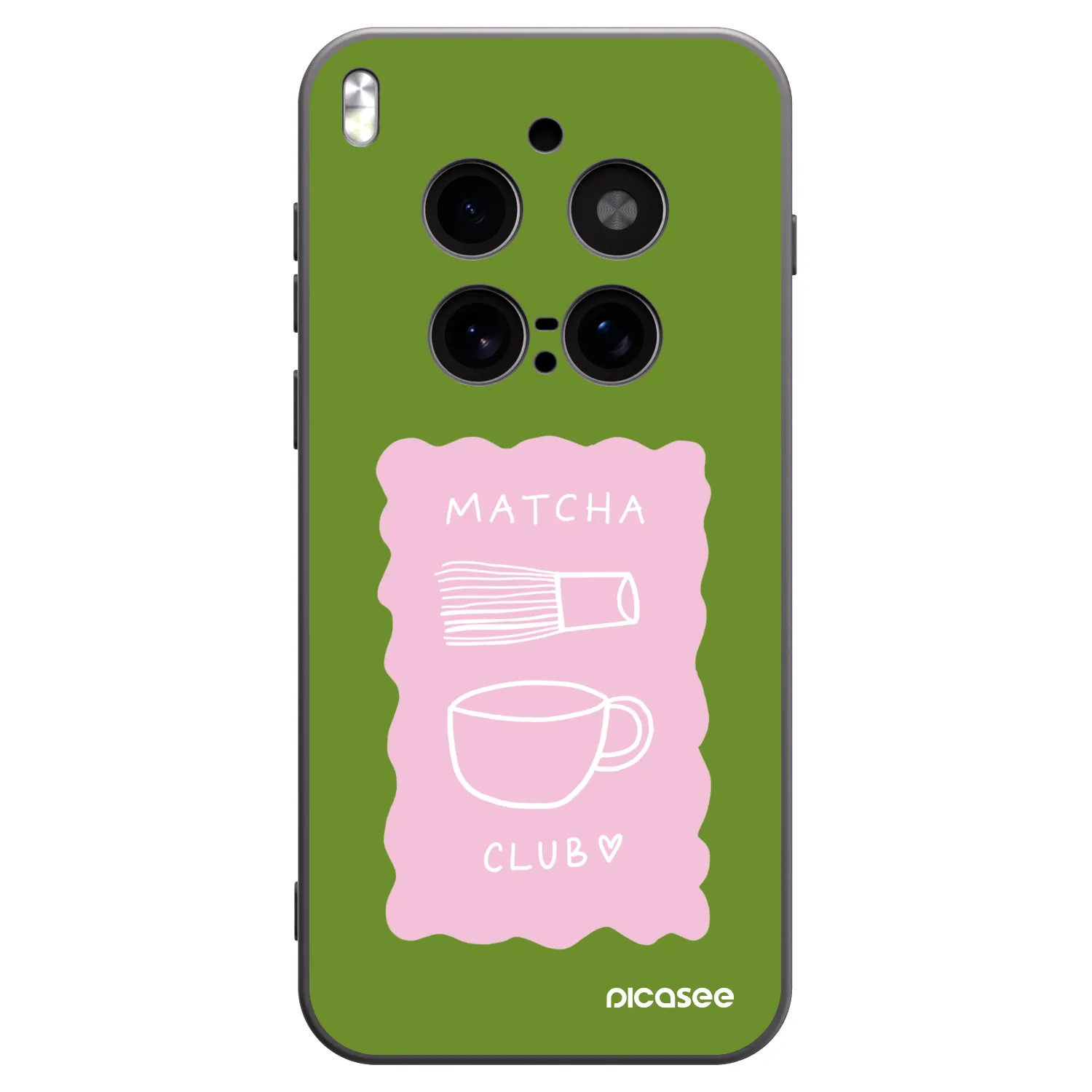 Picasee Μαύρη θήκη σιλικόνης για Vivo X300 Pro - Matcha club