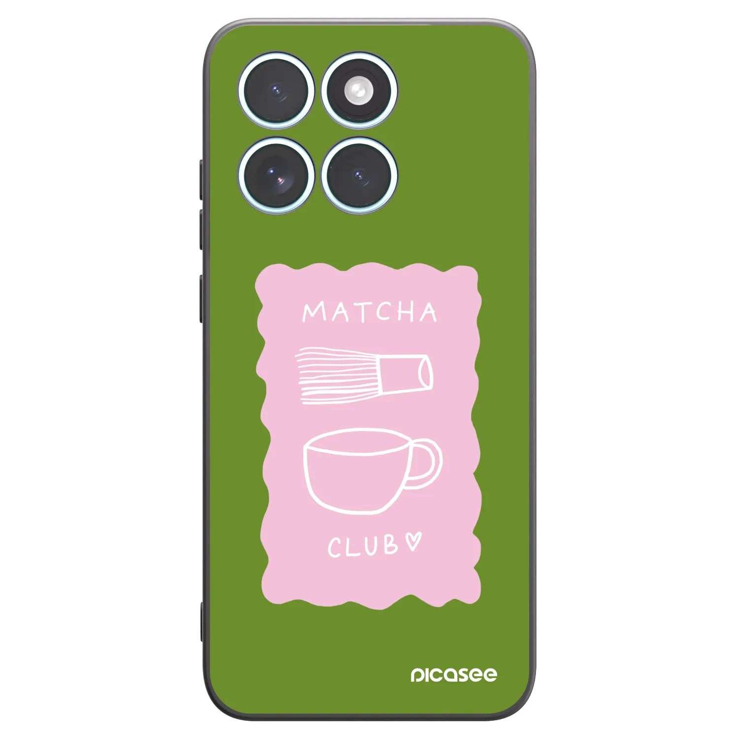 Picasee Μαύρη θήκη σιλικόνης για Motorola Edge 70 Fusion - Matcha club
