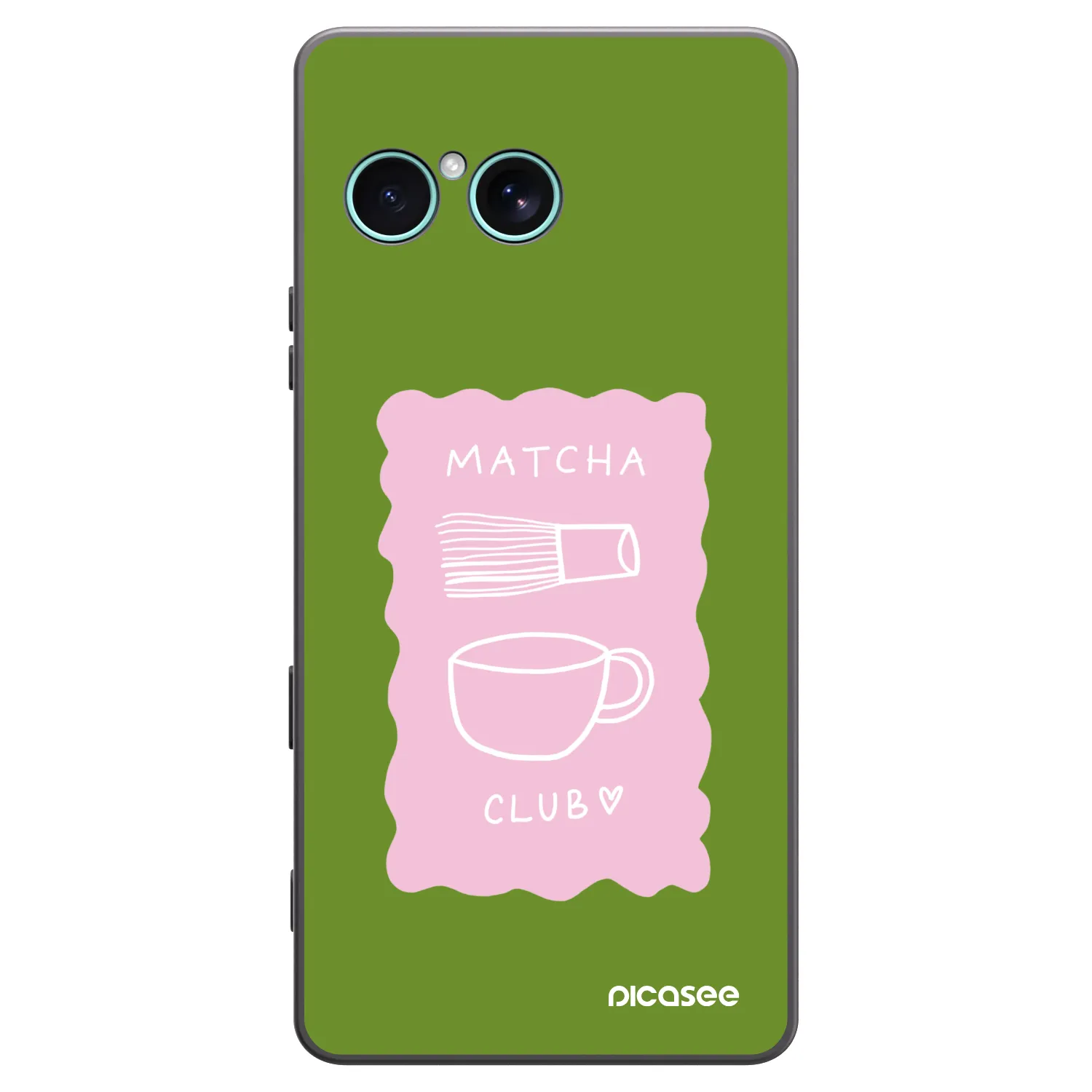 Picasee Μαύρη θήκη σιλικόνης για Sony Xperia 10 VII - Matcha club
