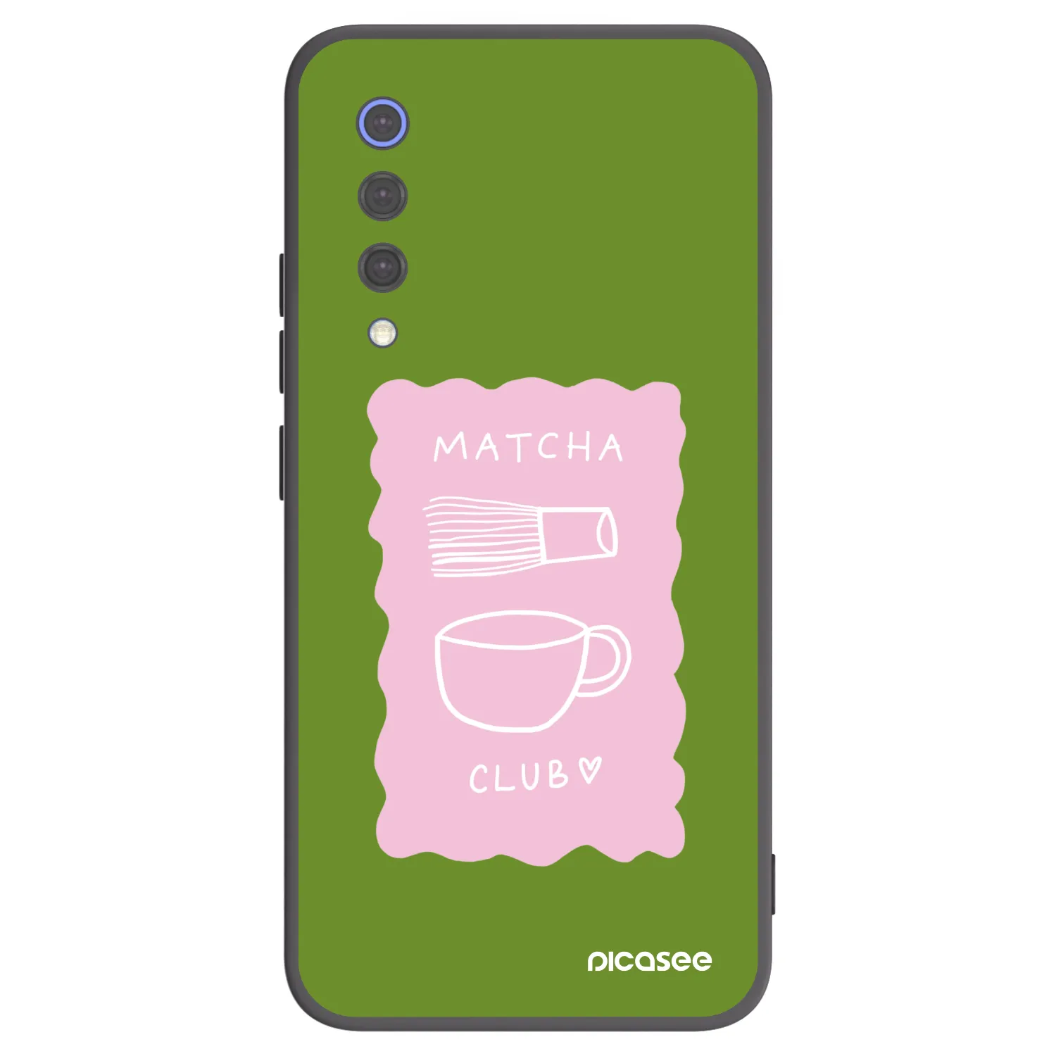 Picasee Μαύρη θήκη σιλικόνης για Xiaomi Mi 9 SE - Matcha club