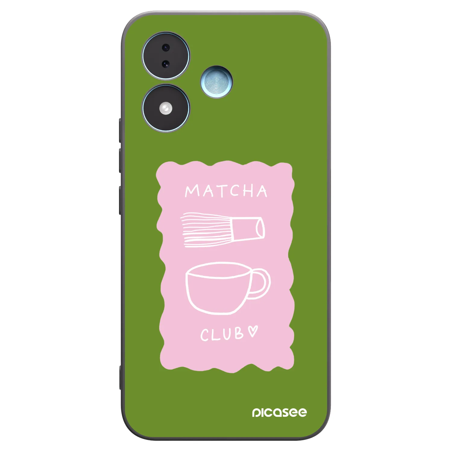 Picasee Μαύρη θήκη σιλικόνης για Xiaomi Redmi Note 17 5G - Matcha club