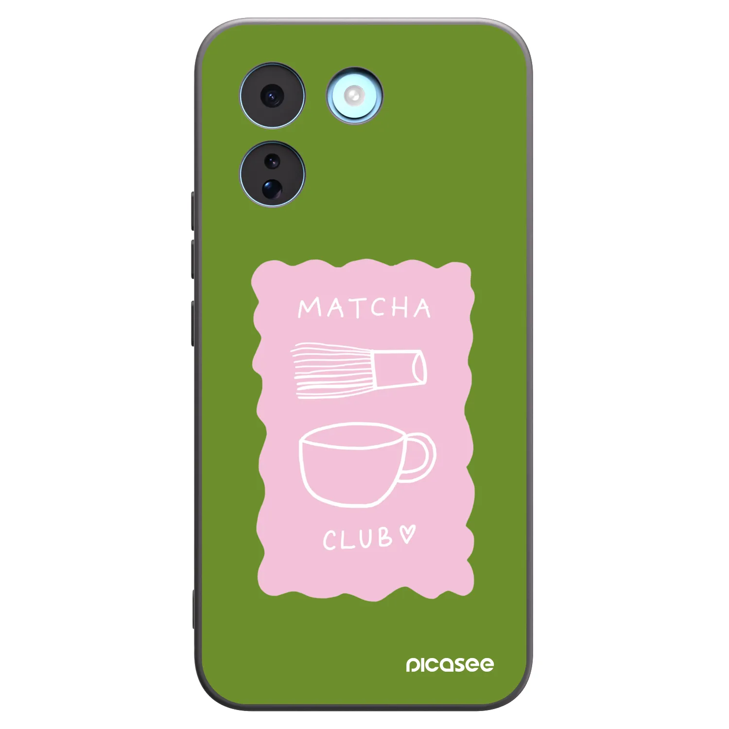 Picasee Μαύρη θήκη σιλικόνης για Xiaomi Redmi Note 17 Pro MAX 5G - Matcha club
