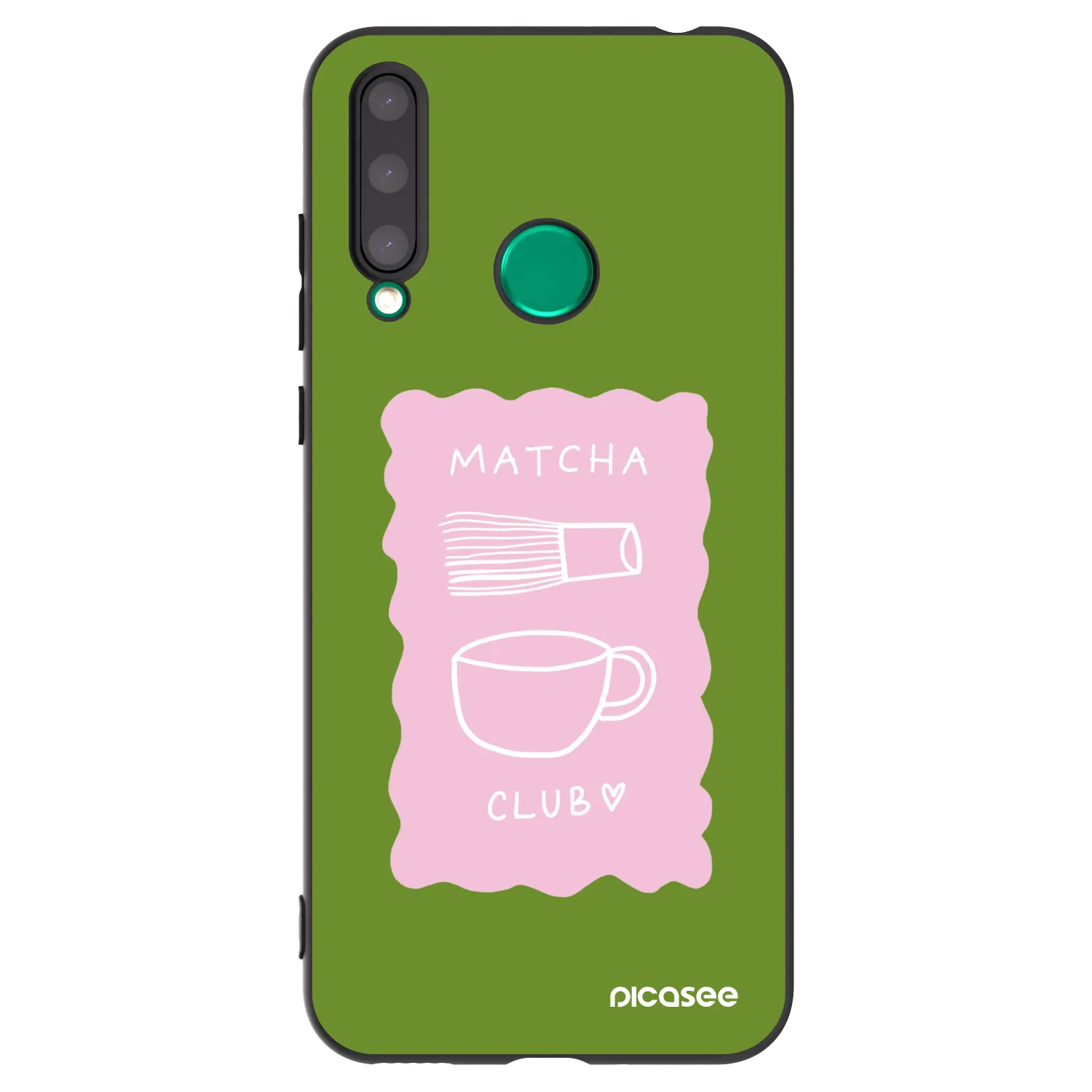 Picasee Μαύρη θήκη σιλικόνης για Honor 20 Lite - Matcha club