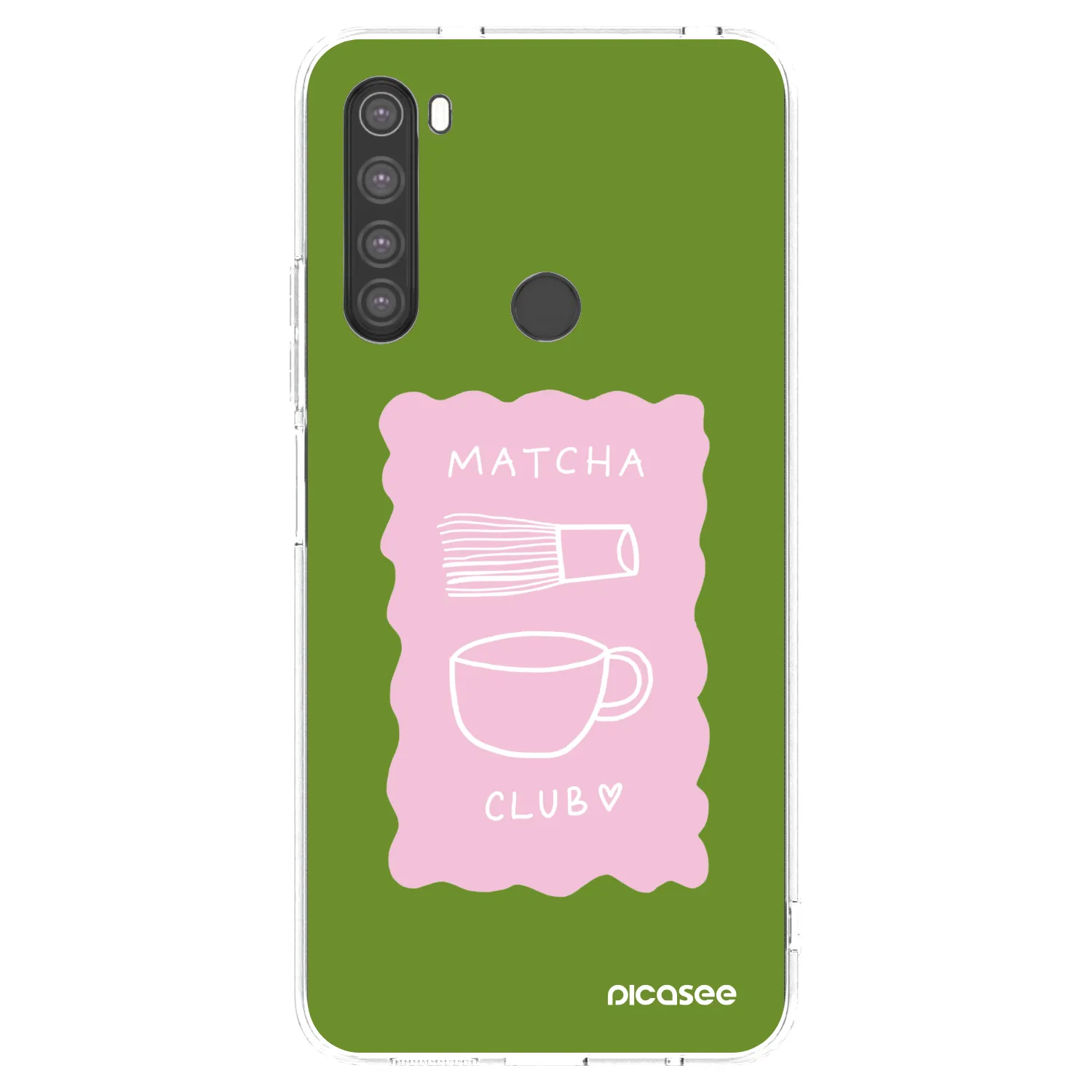 Picasee διαφανής θήκη σιλικόνης Xiaomi Redmi Note 8 - Matcha club