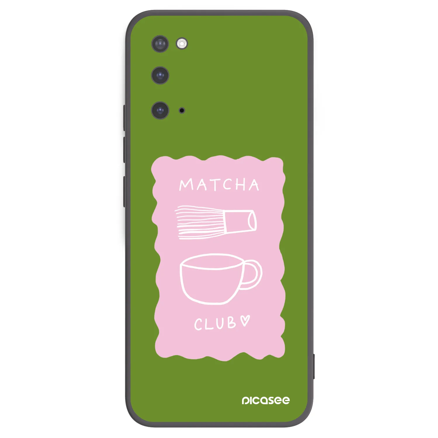 Picasee Μαύρη θήκη σιλικόνης για Samsung Galaxy S20 G980F - Matcha club