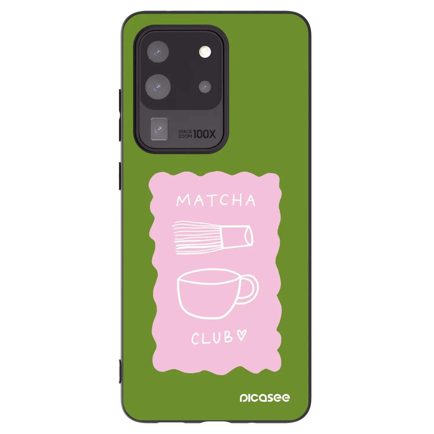 Picasee Μαύρη θήκη σιλικόνης για Samsung Galaxy S20 Ultra 5G G988F - Matcha club