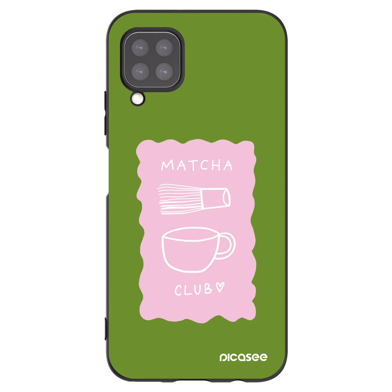Picasee Μαύρη θήκη σιλικόνης για Huawei P40 Lite - Matcha club