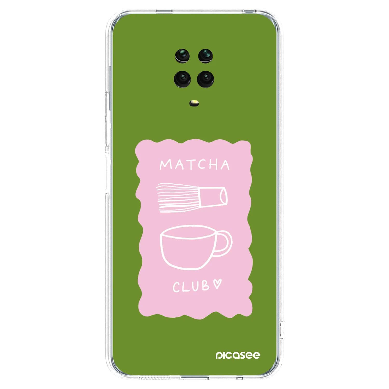 Picasee διαφανής θήκη σιλικόνης Xiaomi Redmi Note 9 Pro - Matcha club