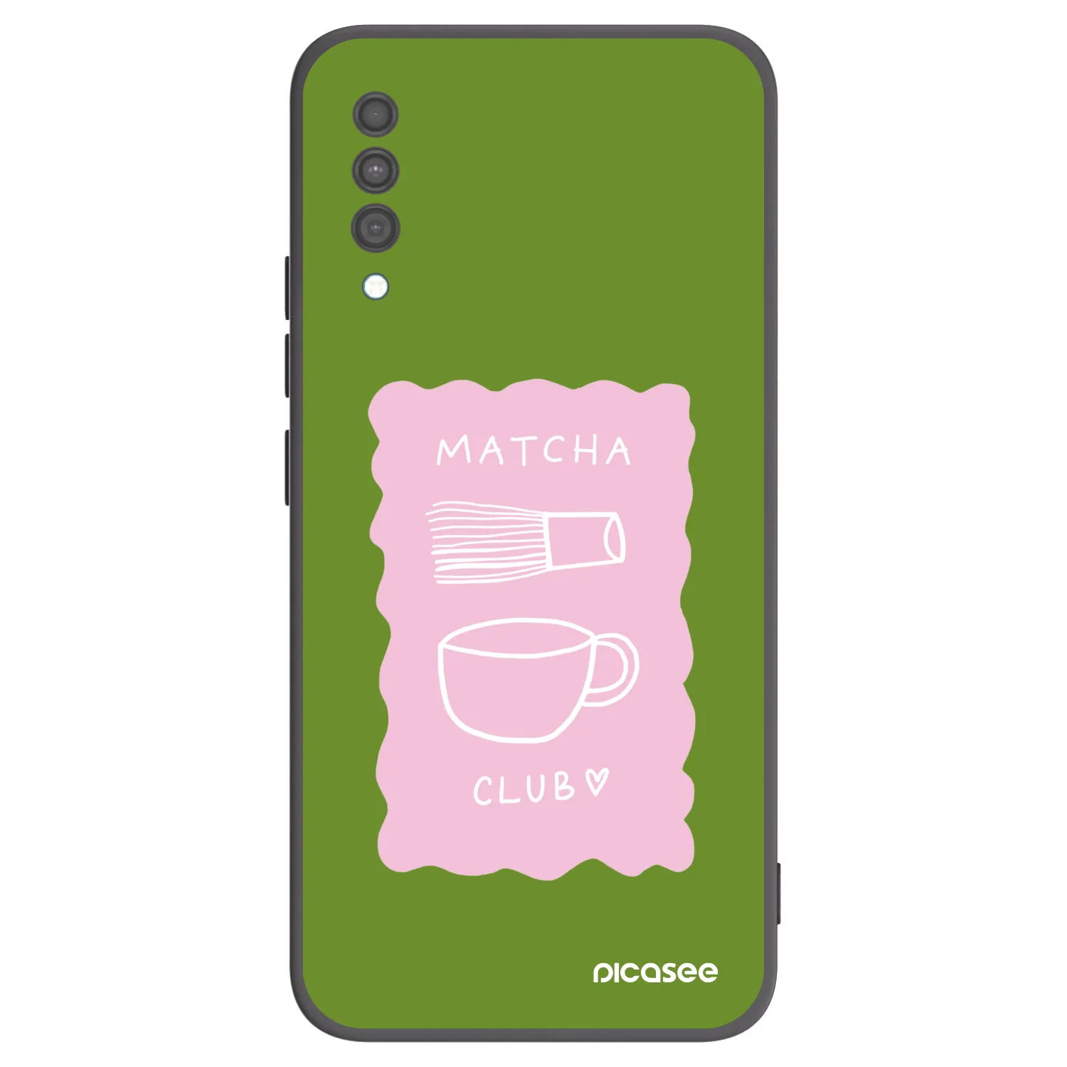 Picasee Μαύρη θήκη σιλικόνης για Samsung Galaxy A30s A307F - Matcha club