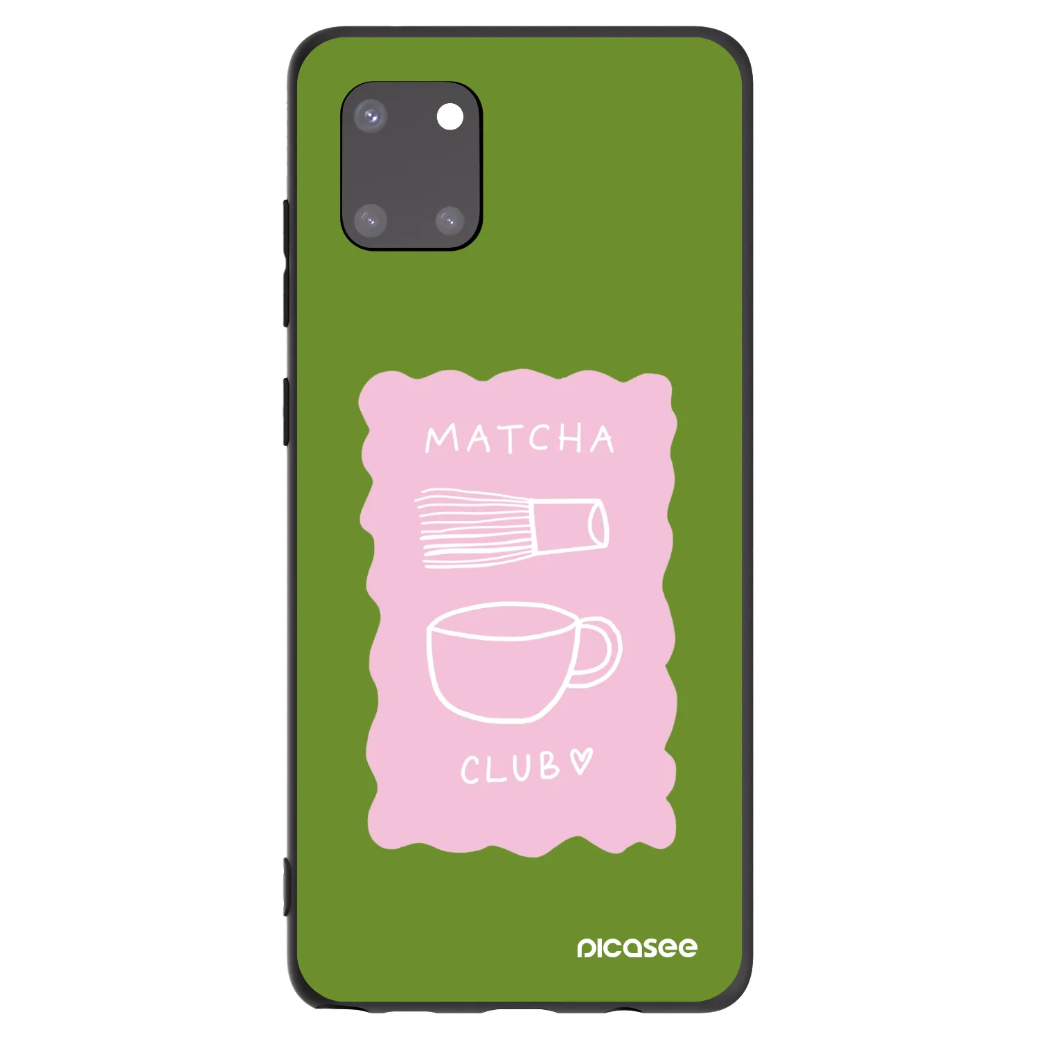 Picasee Μαύρη θήκη σιλικόνης για Samsung Galaxy Note 10 Lite N770F - Matcha club