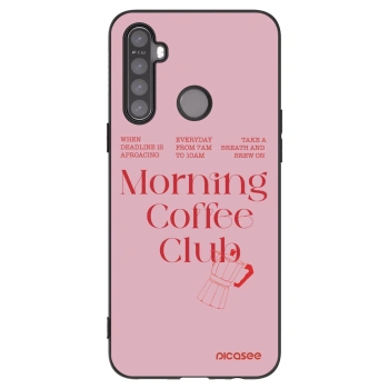 Picasee Μαύρη θήκη σιλικόνης για Realme 6i - Morning