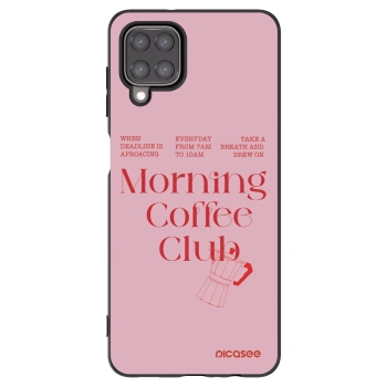 Picasee Μαύρη θήκη σιλικόνης για Samsung Galaxy A12 A125F - Morning