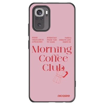 Picasee Μαύρη θήκη σιλικόνης για Xiaomi Redmi Note 10S - Morning