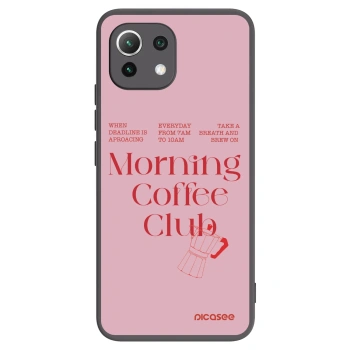 Picasee Μαύρη θήκη σιλικόνης για Xiaomi Mi 11 Lite - Morning