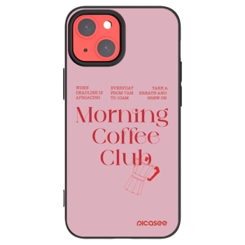 Picasee Μαύρη θήκη σιλικόνης για Apple iPhone 13 mini - Morning