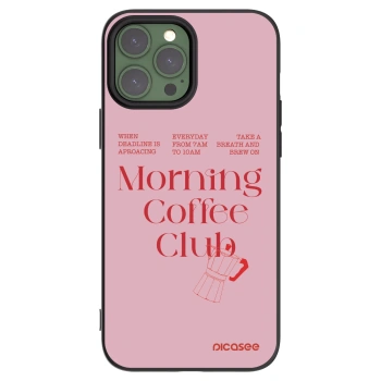 Picasee Μαύρη θήκη σιλικόνης για Apple iPhone 13 Pro Max - Morning