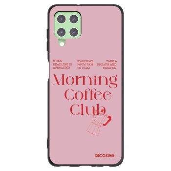 Picasee Μαύρη θήκη σιλικόνης για Samsung Galaxy A22 A225F 4G - Morning